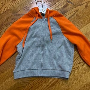 Grey and orange jacket